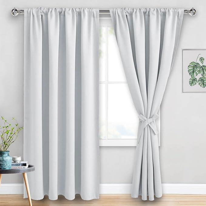 JIUZHEN Curtains for Bedroom by JIUZHEN