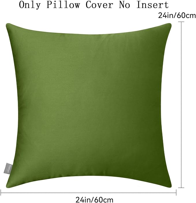 Thmyo 4-Pack 100% Cotton Comfortable Solid Decorative Throw Pillow Case - Image 5
