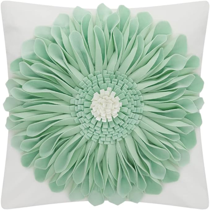 OiseauVoler 3D Sunflower Throw Pillow Cover Decorative Handmade Cushion Cover by OiseauVoler