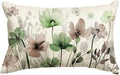 AVOIN colorlife Poppy Flowers Chinoiserie Spring Throw Pillow Cover, 12 x 20 by AVOINcolorlife