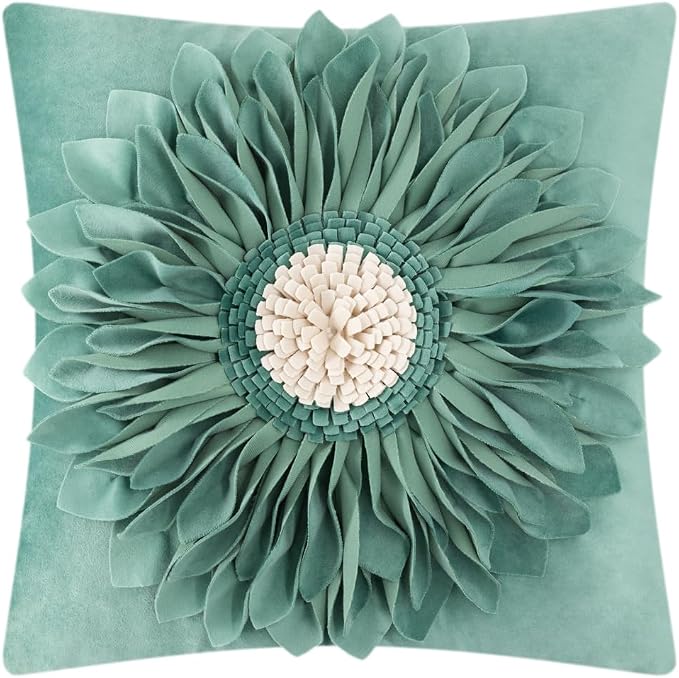 OiseauVoler 3D Sunflower Throw Pillow Cover Decorative Handmade Pillowcases by OiseauVoler