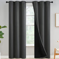 Yakamok Grey Blackout Curtains 84 inch Length 2 Panels Set, 100% Blackout by Yakamok