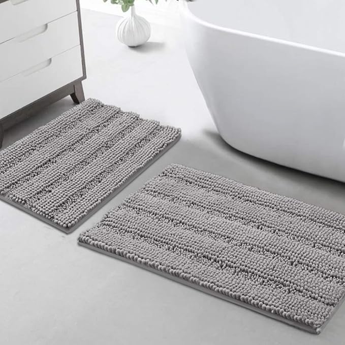 Turquoize Chenille Bathroom Rugs Set by Turquoize