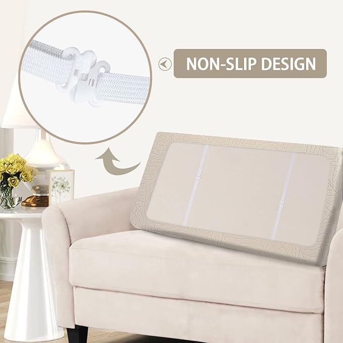 SearchI Stretch Jacquard Sofa Couch Cushion Covers Replacement Reversible - Image 5