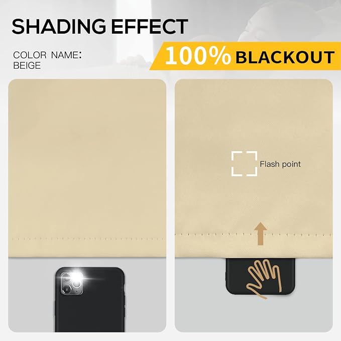 Thermal Insulated 100% Blackout Curtains - Image 2