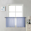 Chyhomenyc Sheer Tier Curtains 24 Inch Length by Chyhomenyc