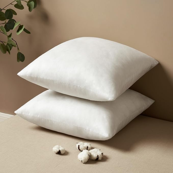 MIULEE 20x20 Pillow Inserts Set of 2, Square Decorative Throw Pillows Premium - Image 7