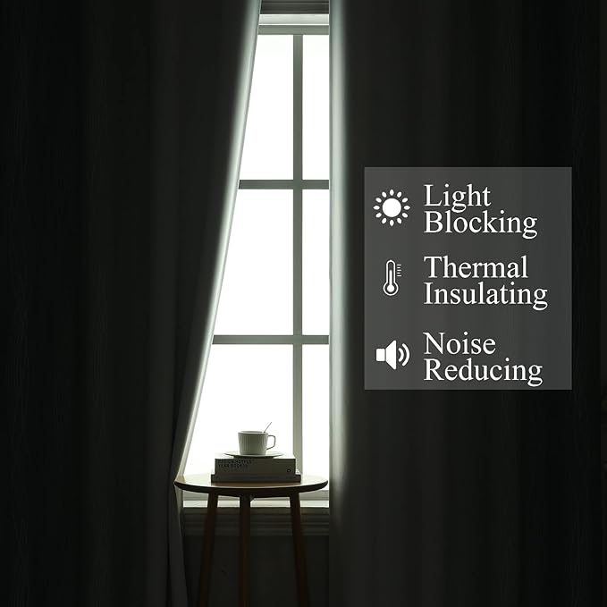 Estelar Textiler Stone Blue and Greyish White Gradient Room Darkening Blackout - Image 3