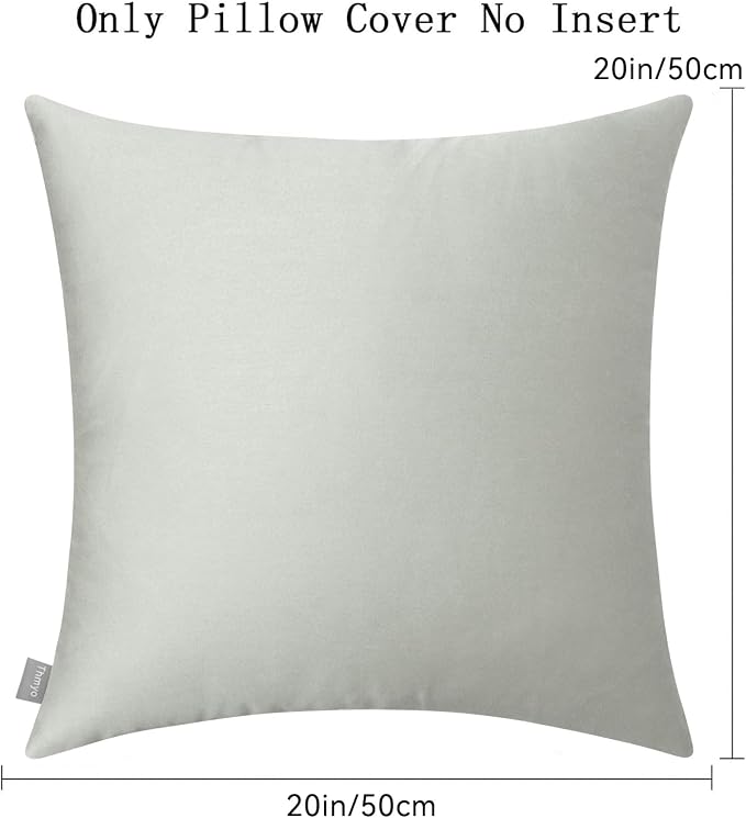 Thmyo 4-Pack 100% Cotton Comfortable Solid Decorative Throw Pillow Case Square - Image 6