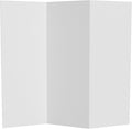 4 ft. Short White Temporary Cardboard Folding Screen by RedLantern