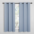 NICETOWN Vintage Blue Blackout Curtains 45 inches Length by NICETOWN