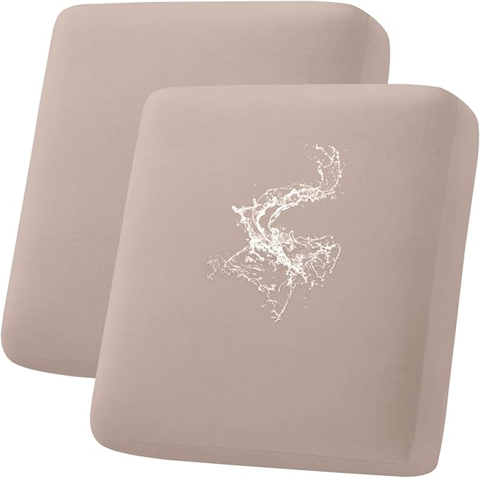 hyha Waterproof Couch Cushion Covers, Stretch Sofa Couch Seat Slipcover by hyha
