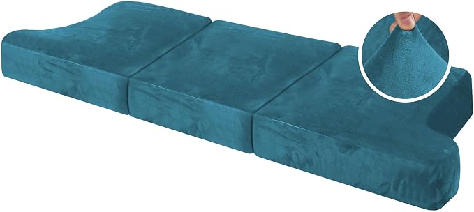 H.VERSAILTEX Stretch Velvet 3 Piece T Cushion Sofa Slipcovers - Image 9