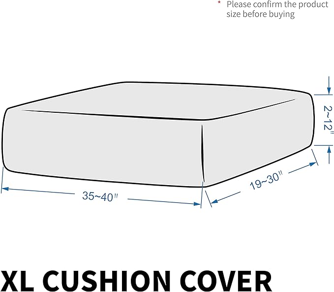 MAXIJIN Velvet Stretch Seat Cushion Covers Couch Cushion Cover - Image 6