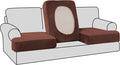 H.VERSAILTEX Stretch Velvet 3 Piece T Cushion Sofa Slipcovers by HVERSAILTEX