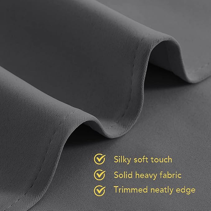 NICETOWN Blackout Window Curtains 70" L, 2 Panels, 34 inch, Grommet Top Room - Image 5