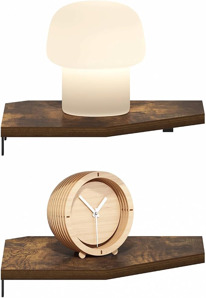 Furinno Rossi Hexagon Floating Shelves by Furinno-FitsYourSpaceFitsYourBudget