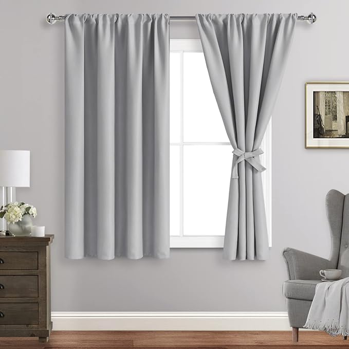 JIUZHEN Curtains for Bedroom by JIUZHEN