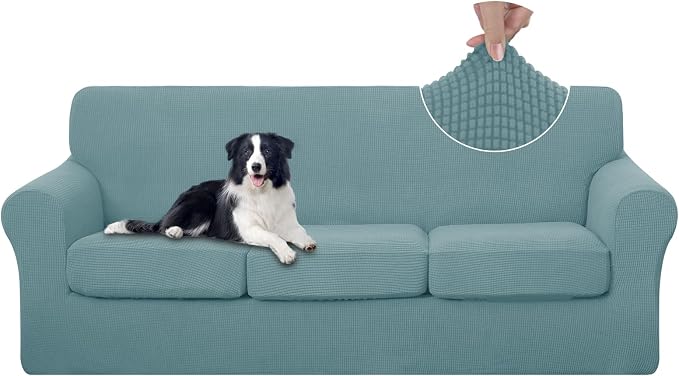 U-NICE HOME 4 Pieces Stretch Couch Cover Sofa Cover Washable Sofa Slipcover by U-NICEHOME