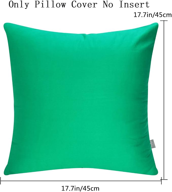 4-Pack 100% Cotton Comfortable Solid Decorative Throw Pillow Case, Thmyo Square - Image 5