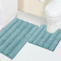 Turquoize Chenille Bathroom Rugs Set Non-Slip Bath Mats by Turquoize