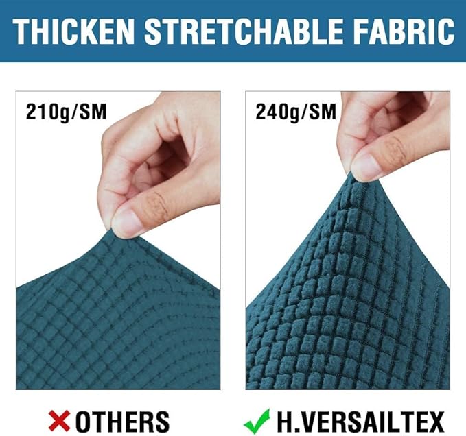 H.VERSAILTEX 4 Piece Stretch Sofa Covers - Image 3