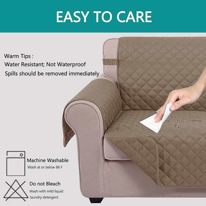 U-NICE HOME Reversible Futon Cover Sofa Slipcover Armless Furniture Protector - Image 4