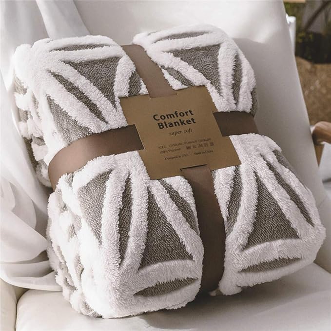 LOMAO Sherpa Fleece Blanket for Mom Cozy Soft Throw Blanket for Women Men by LOMAO