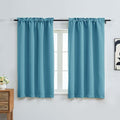 OVZME Turquoise Short Blackout Curtains by OVZME
