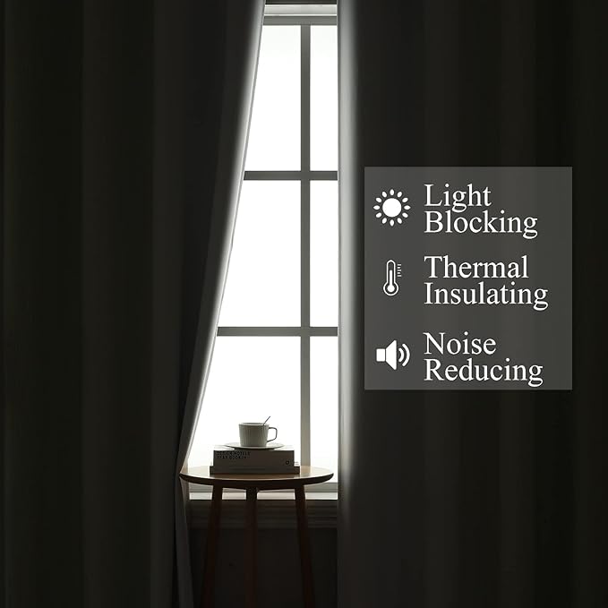 Estelar Textiler Sage Green and Greyish White Ombre Blackout Curtains 45 Inch - Image 3