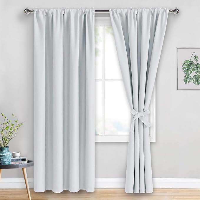 JIUZHEN Curtains for Bedroom by JIUZHEN
