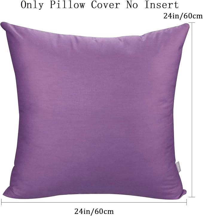 4-Pack 100% Cotton Comfortable Solid Decorative Throw Pillow Case, Thmyo Square - Image 8