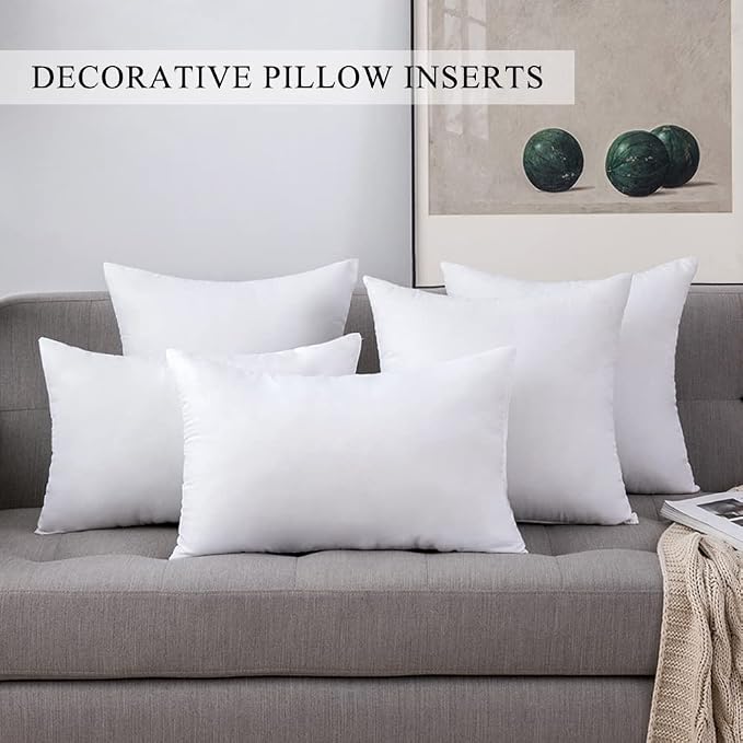 MIULEE Set of 2 Throw Pillow Inserts Premium Pillow Stuffer Rectangle Form - Image 7