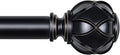 KAMANINA Curtain Rods for Windows 48 to 84 Inch, 7/8 Inch Single Decorative by KAMANINA