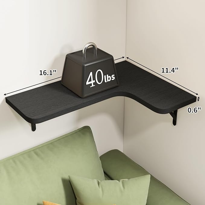Fixwal Corner Shelves Floating Shelves - Image 3