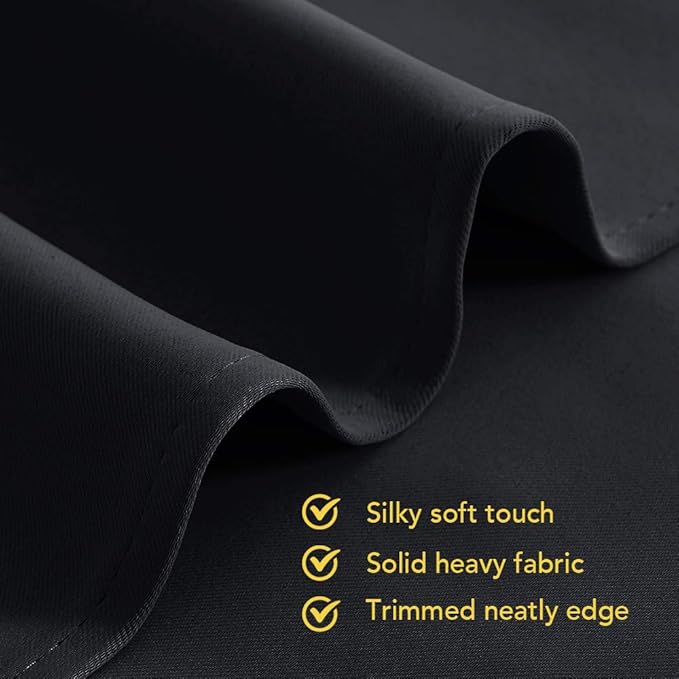 NICETOWN Blackout Draperies Window Curtain Panels, Autumn/Winter Thermal - Image 3