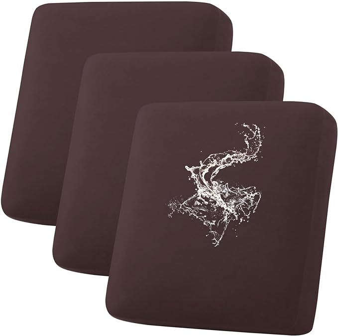 hyha Waterproof Couch Cushion Covers, Stretch Sofa Couch Seat Slipcover by hyha