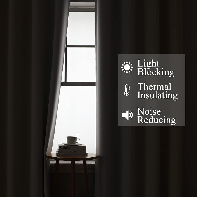 Estelar Textiler Ombre Greyish White and Beige Blackout Curtains & Drapes 96 - Image 3