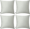Thmyo 4-Pack 100% Cotton Comfortable Solid Decorative Throw Pillow Case Square by Thmyo