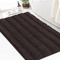 Turquoize Chenille Bath Rugs Shaggy Bathroom Rugs Non Slip Bath Mat by Turquoize
