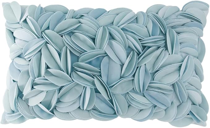 KINGROSE Handmade 3D Floral Accent Throw Pillow Case Soft Pillow Cover Gorgeous by KINGROSE