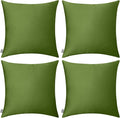 Thmyo 4-Pack 100% Cotton Comfortable Solid Decorative Throw Pillow Case Square by Thmyo