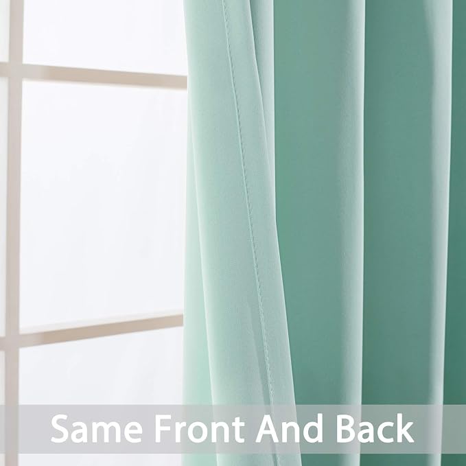 Yakamok Blackout Curtains Room Darkening Thermal Insulated Grommet top Window - Image 4