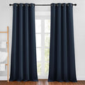 NICETOWN Navy Blue Blackout Curtains, Grommet Thermal Insulated Window Drapes by NICETOWN