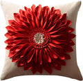 OiseauVoler Decorative 3D Sunflower Throw Pillow Covers Handmade Accent by OiseauVoler