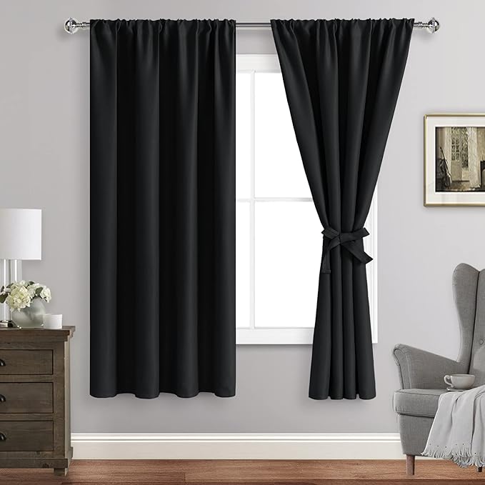 JIUZHEN Blackout Curtains for Bedroom– Thermal Insulated, Noise Reducing Room by JIUZHEN