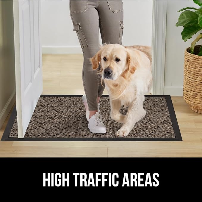 GORILLA GRIP 100% Waterproof All-Season WeatherMAX Doormat US Designed Natural - Image 6
