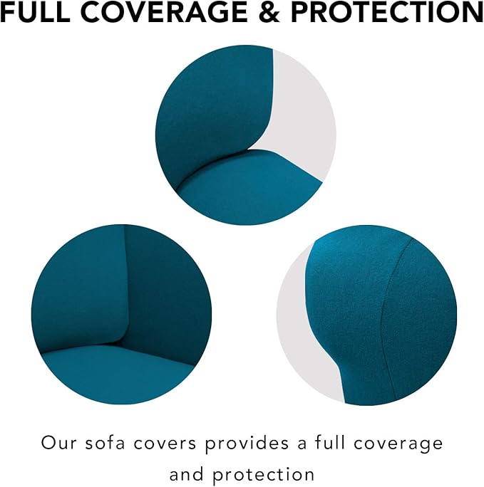 PureFit Super Stretch Sofa Slipcover – Spandex Non Slip Soft Couch Sofa Cover - Image 3