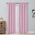 OVZME Pink Blackout Curtains for Girls Room 84 Inch Length 2 Panels Set by OVZME