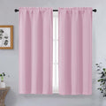 OVZME Pink Short Blackout Curtains by OVZME